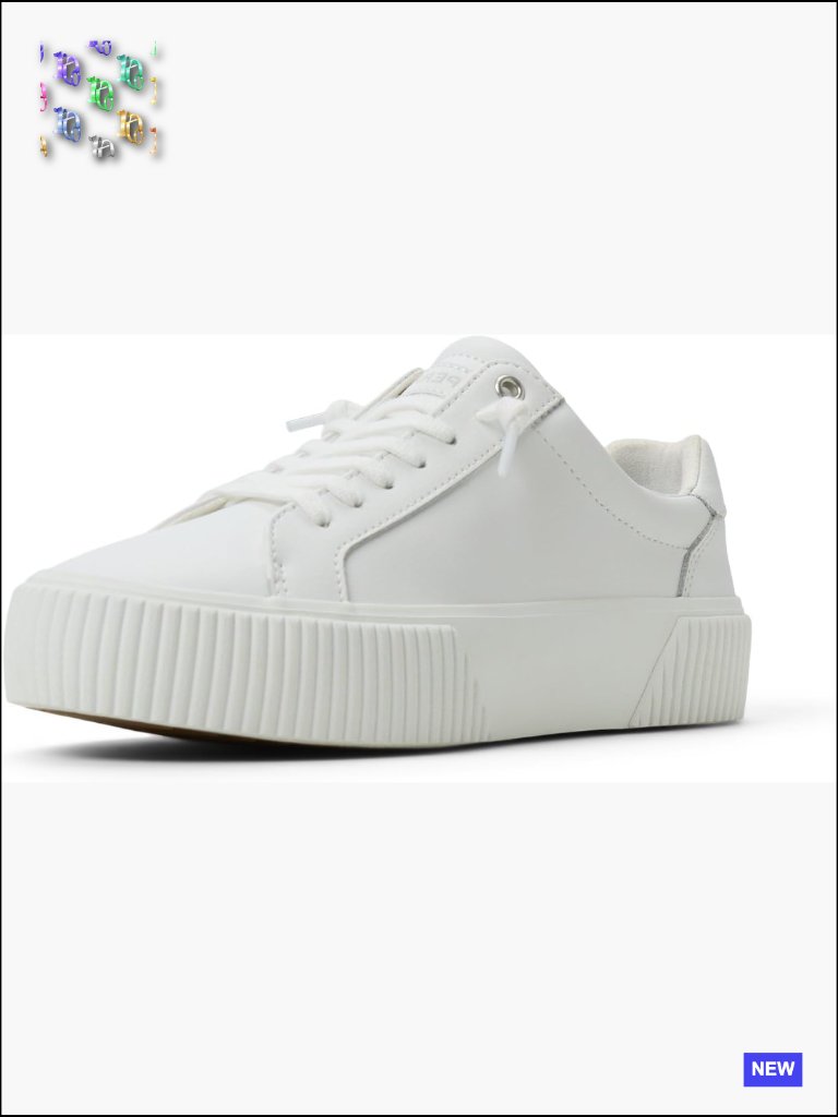 Lace-Up Leather Sneakers Classic Style Platform Vulcanized Sole Casual Shoes